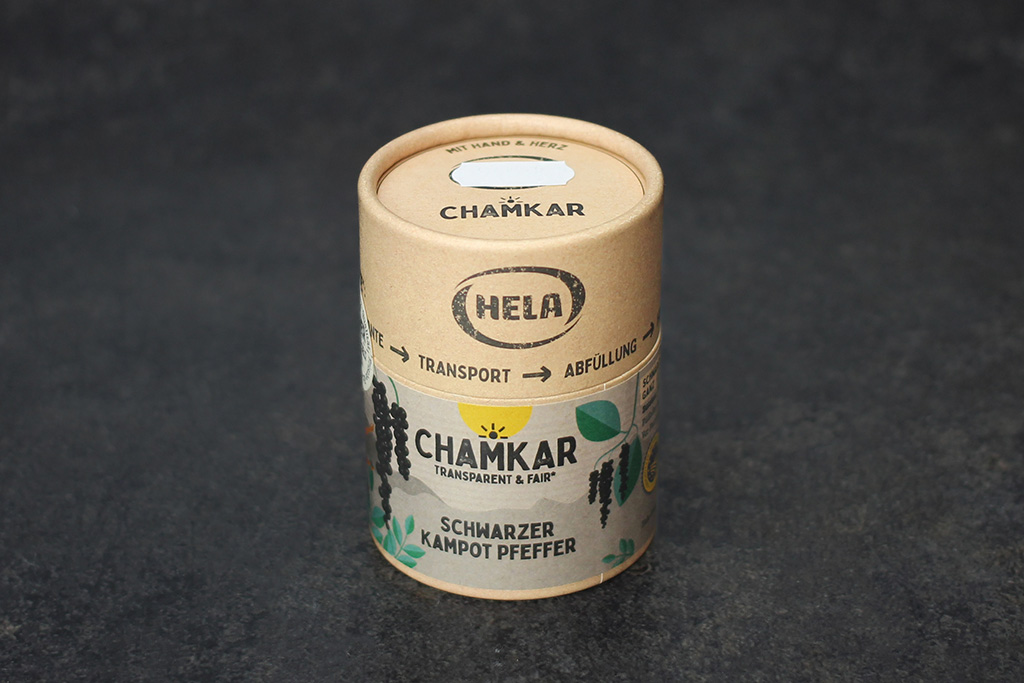 Dose mit Pfefferkörnern