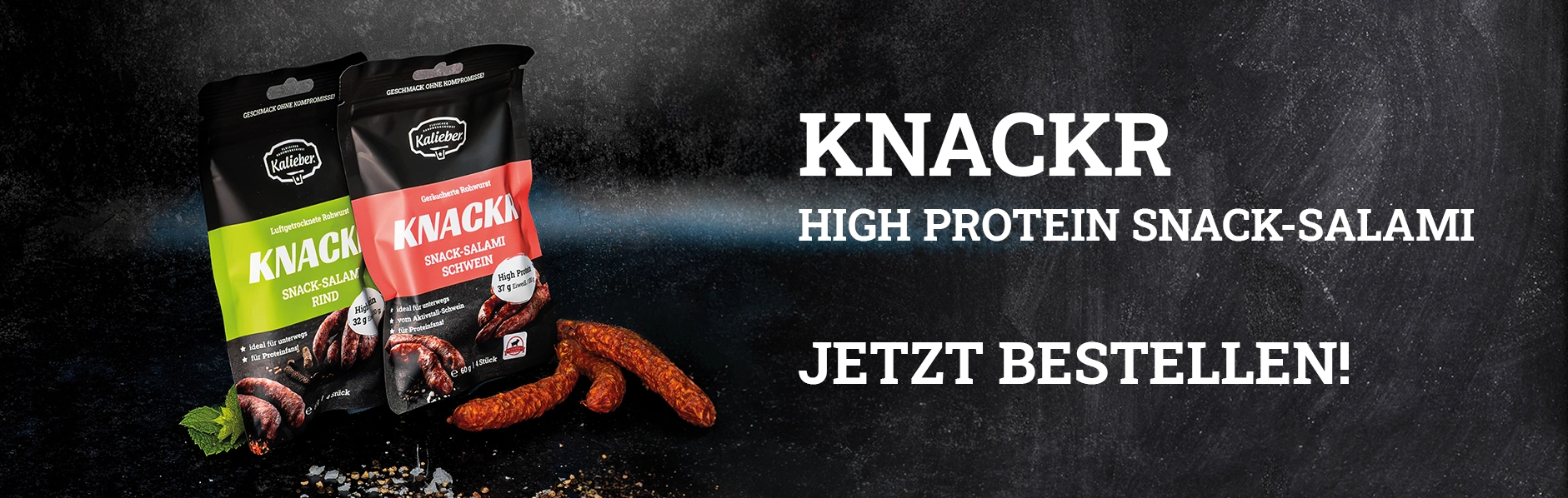 Kalieber KNACKR Snack-Salami Jetzt bestellen
