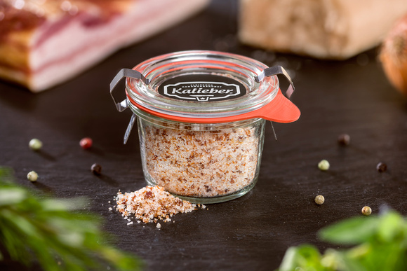 Bacon-Salz Weck-Glas mit Bacon-Salz