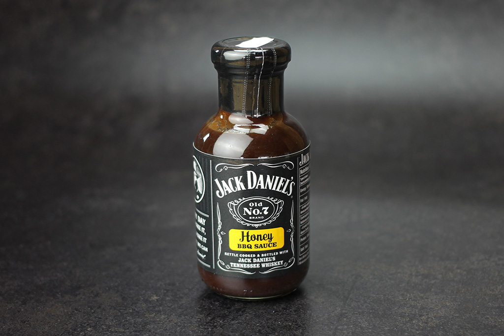 Jack Daniel's BBQ-Sauce Honig  Flasche mit BBQ-Sauce