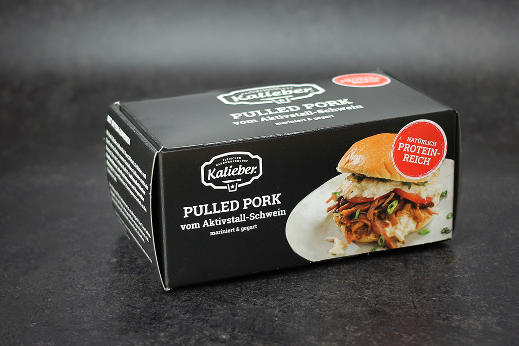 Pulled Pork vom Aktivstall-Schwein Karton Pulled Pork vom Aktivstall-Schwein