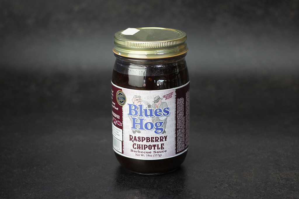 Blues Hog Raspberry Chipotle BBQ-Sauce  Glas mit BBQ-Sauce