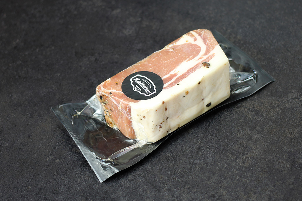 Packung Koriander Pfeffer Speck vom Aktivstall-Schwein