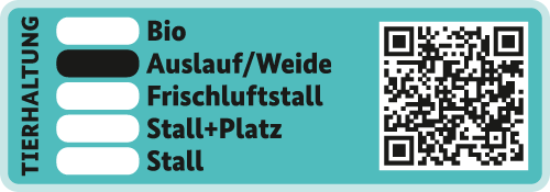 Tierhaltungs-Kennzeichen Auslauf/Weide Tierhaltungs-Kennzeichen Auslauf/Weide