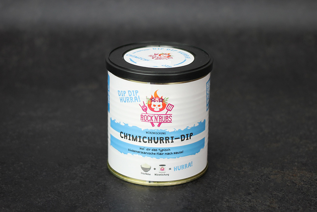 Rock’n’Rubs Chimichurri Dip Dose mit Gewürzmischung