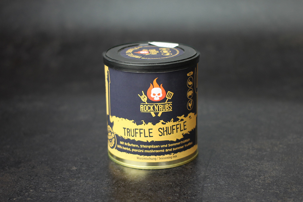 Rock’n‘Rubs Truffle Shuffle  Dose mit Gewürzmischung