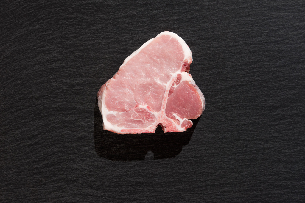 Porterhouse vom Bunten Bentheimer Schwein Porterhouse vom Bunten Bentheimer Schwein