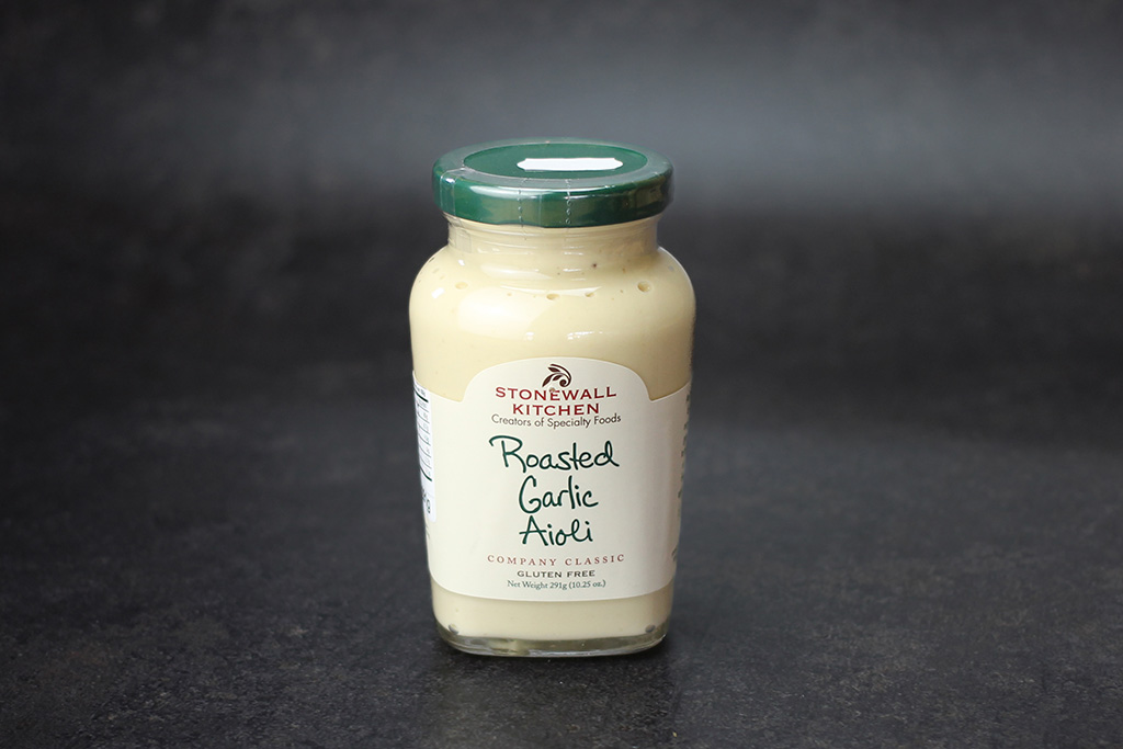 Stonewall Kitchen Roasted Garlic Aioli  Glas mit Aioli