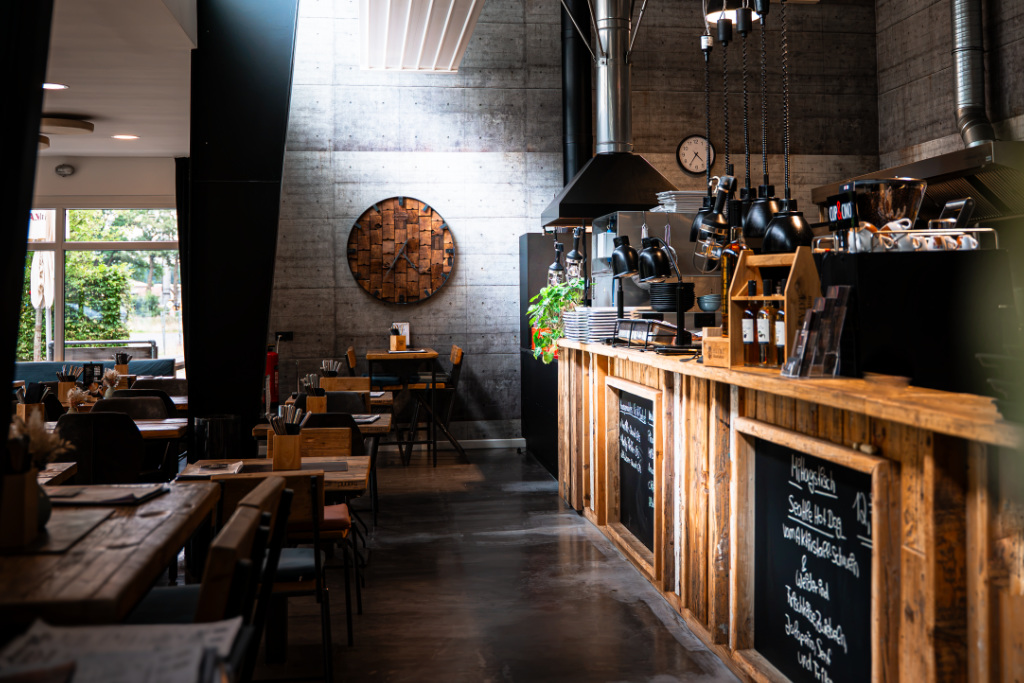 Einblick in Restaurant Gastraum BBQ-BASE