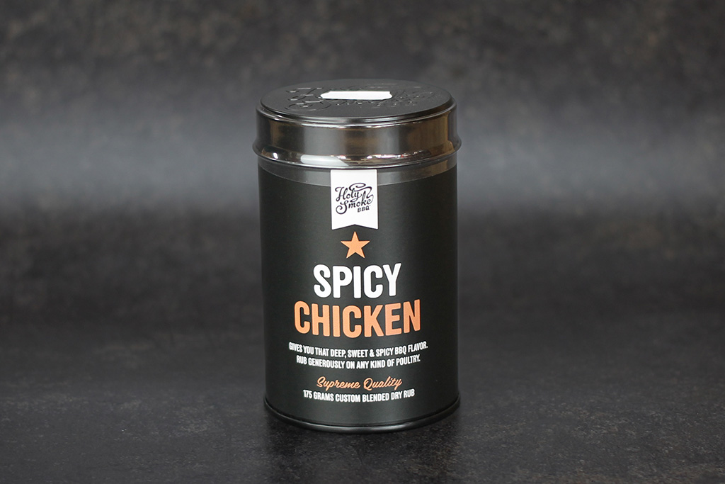 Holy Smoke BBQ Spicy Chicken Dose mit BBQ-Gewürzmischung
