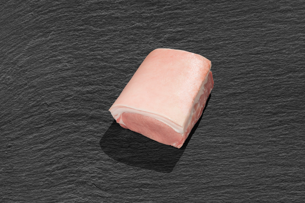 Krustenbraten aus dem Rücken vom Aktivstall-Schwein Krustenbraten aus dem Rücken vom Aktivstall-Schwein