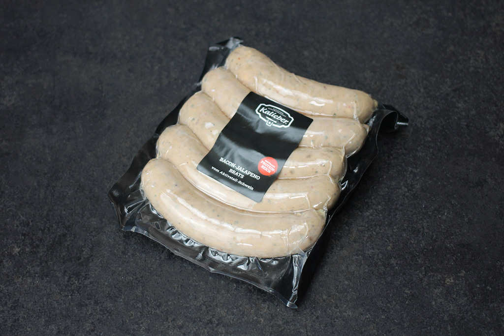 Packung mit fünf Bratwürsten