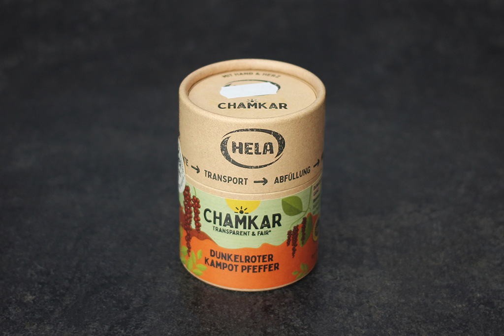 Dose mit Pfefferkörnern