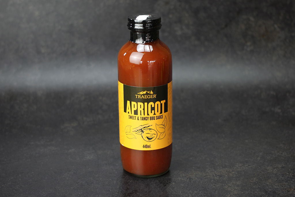 Traeger Apricot BBQ-Sauce Flasche mit BBQ-Sauce