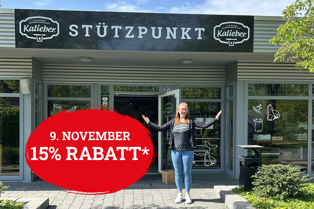 15% Rabatt* im Kalieber STÜTZPUNKT