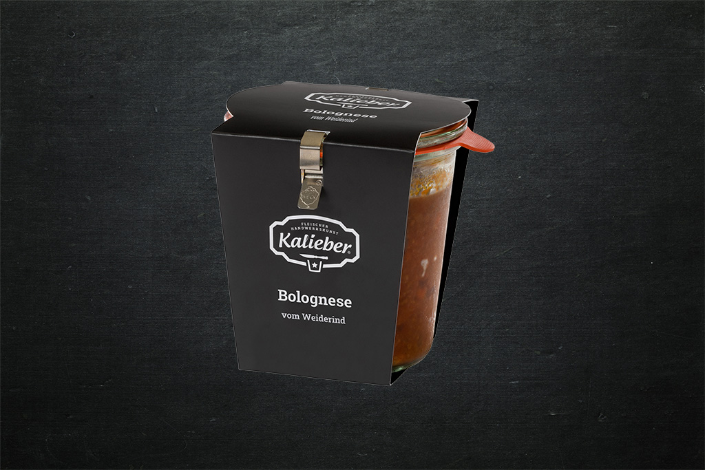 Weck-Glas mit fertiger Bolognese