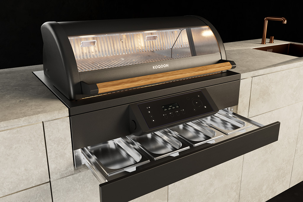 KOQOON GQ4 Premium-Gasgrill & Outdoorküche elegante Outdoorküche inklusive Gasgrill