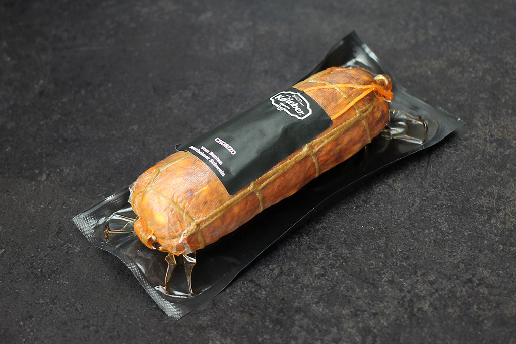 Packung Chorizo vom Bunten Bentheimer Schwein