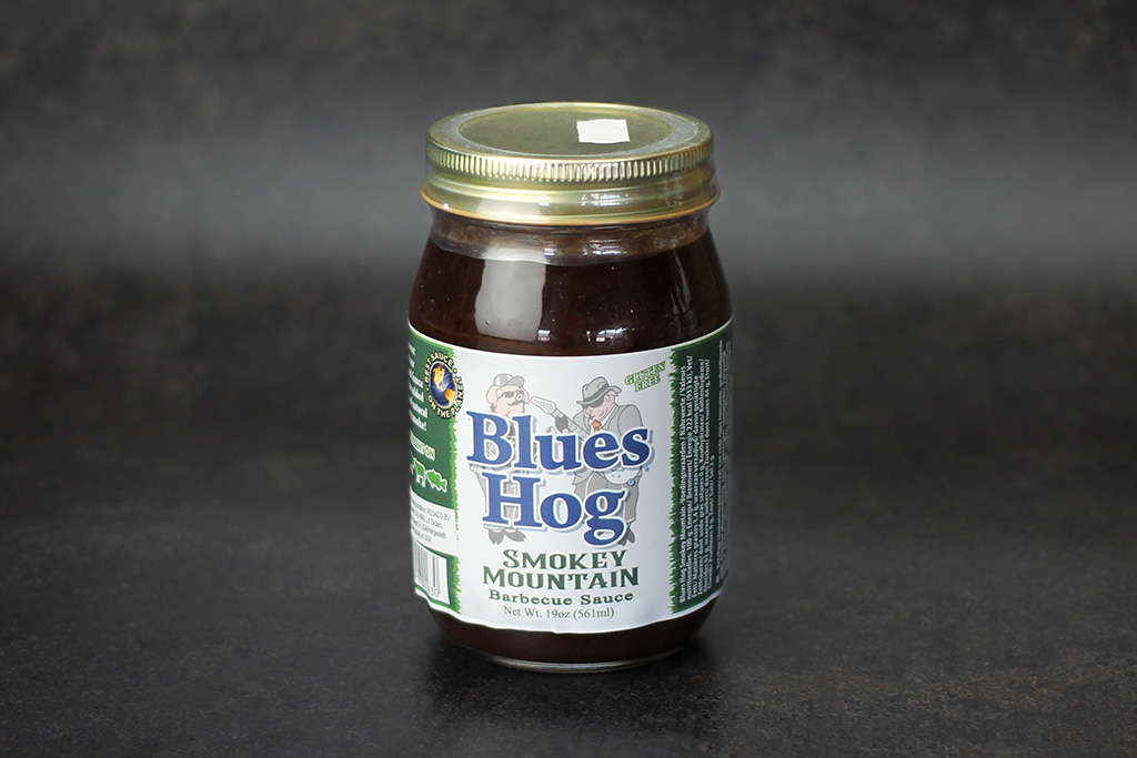 Blues Hog Smokey Mountain BBQ-Sauce  Glas mit BBQ-Sauce