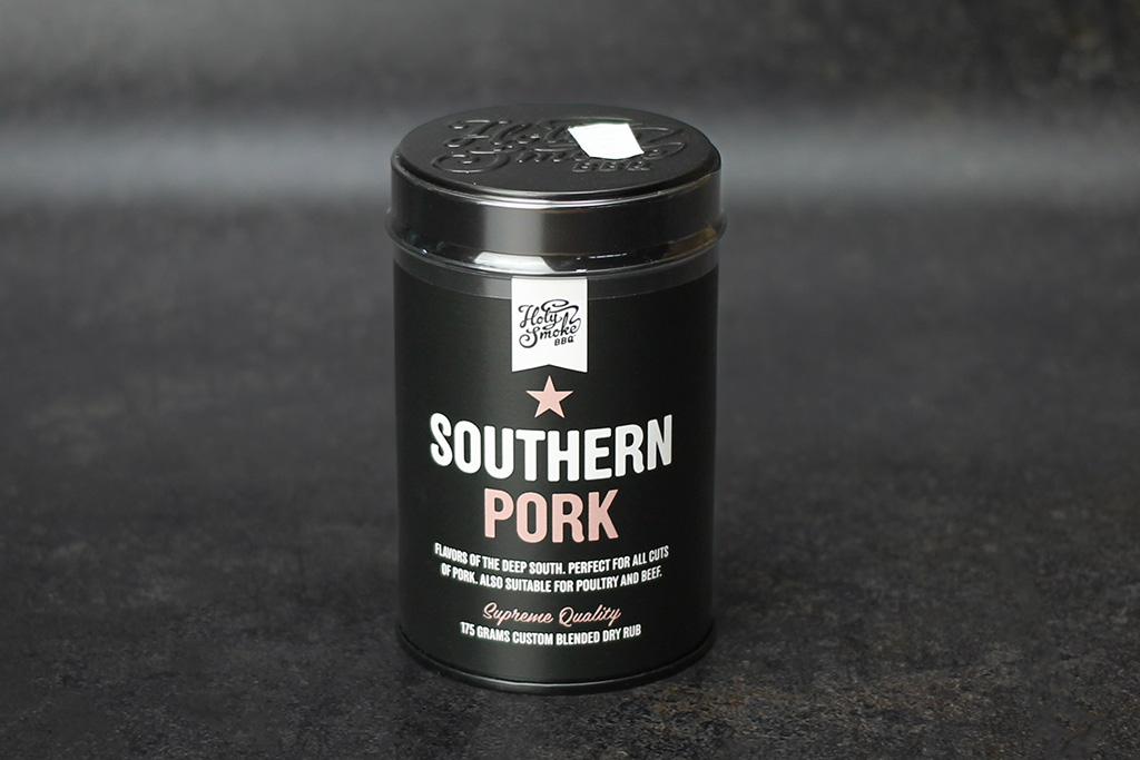 Holy Smoke BBQ Southern Pork Dose mit BBQ-Gewürzmischung