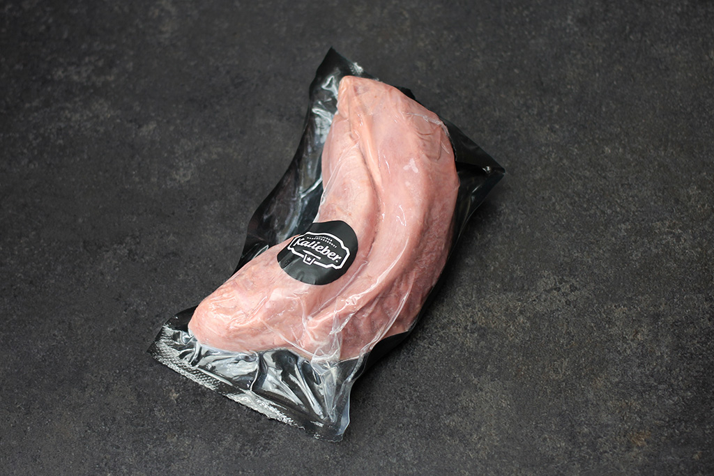 Packung mit zwei Schweinezungen