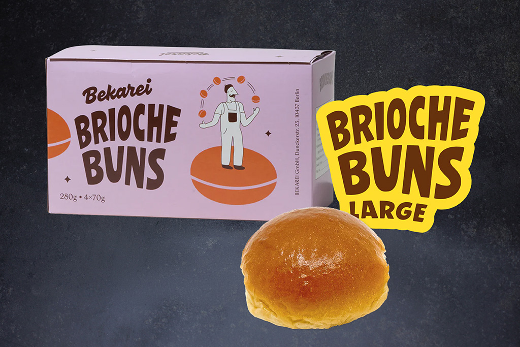Bekarei Brioche Buns 4er-Box