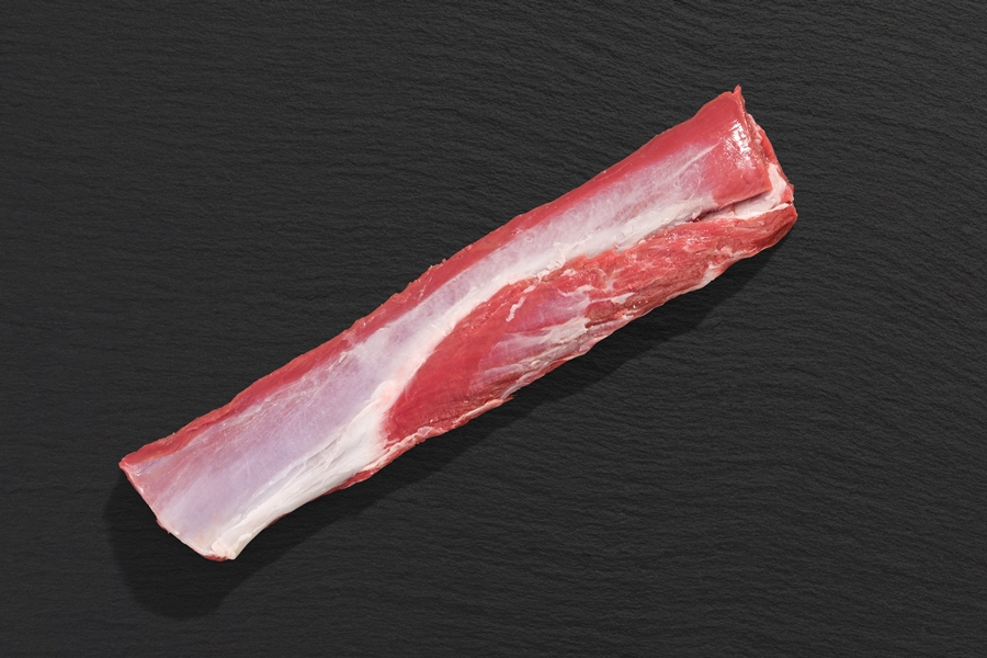 Lammlachs Lammrücken am Stück Weidelamm Ein frischer Lammrücken Lammlachs am Stück