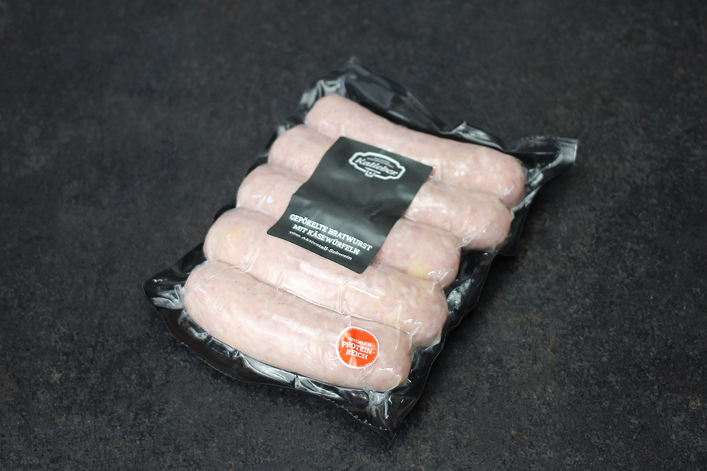 Packung mit fünf Bratwürsten