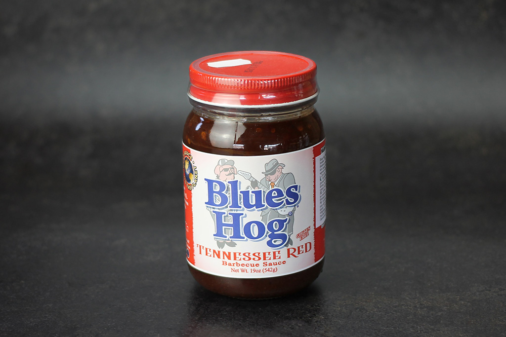 Blues Hog Tennessee Red BBQ-Sauce  Glas mit BBQ-Sauce