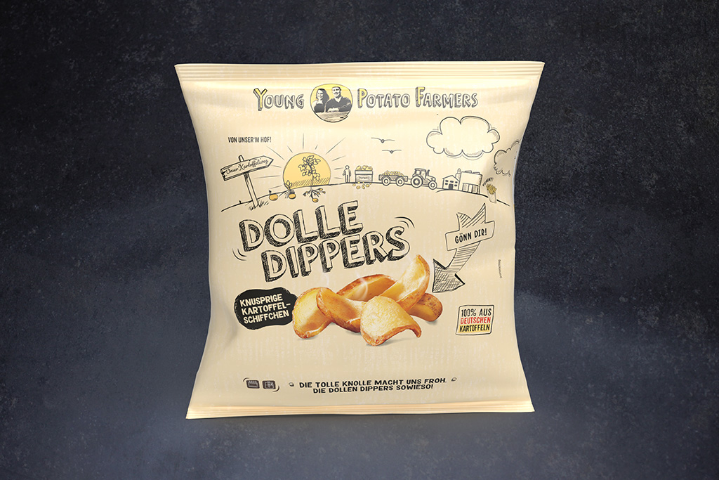 Tüte Knusprige Kartoffel-Schiffchen Fritten