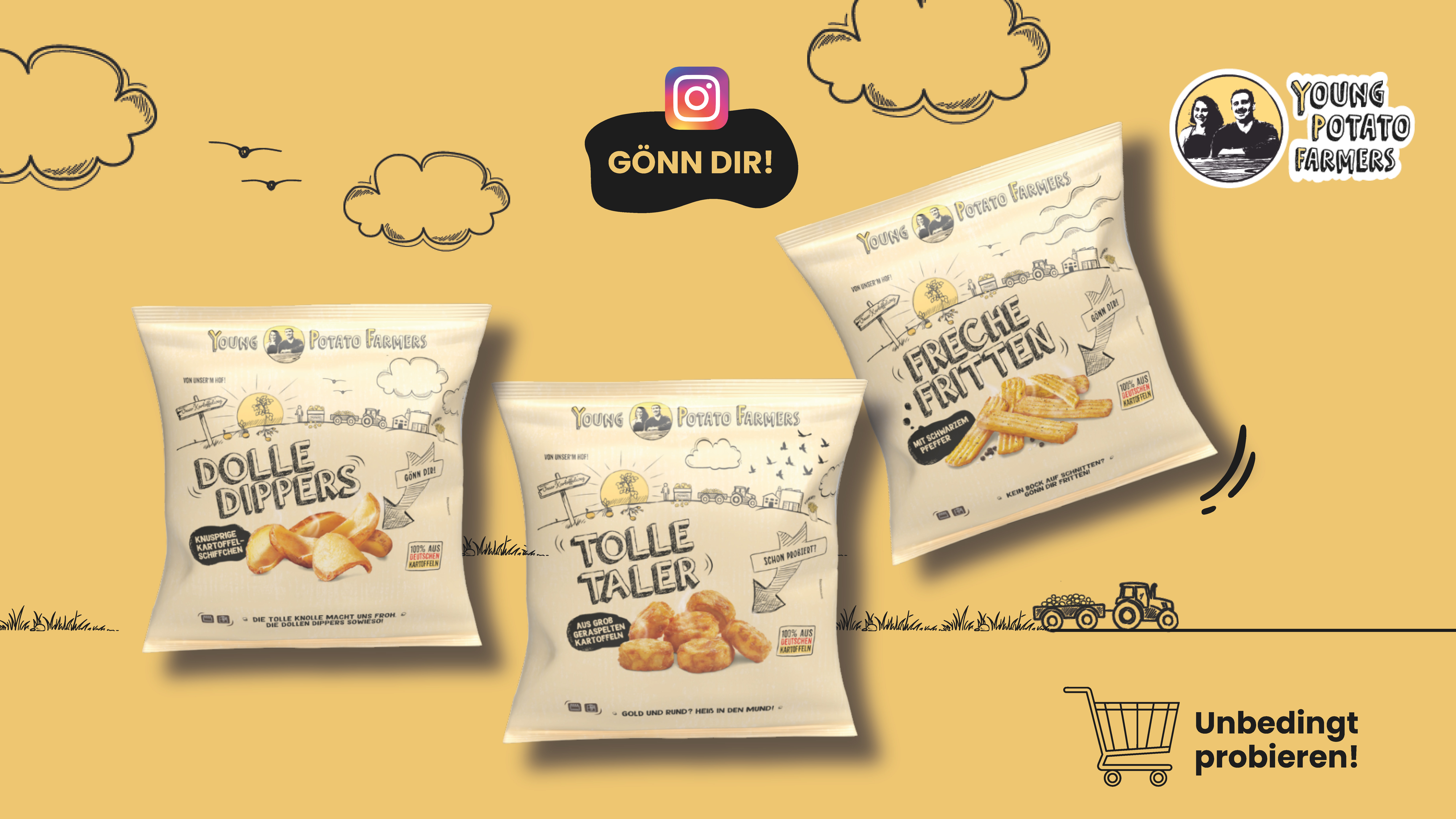 Fritten-Kreationen von Young Potato Farmers