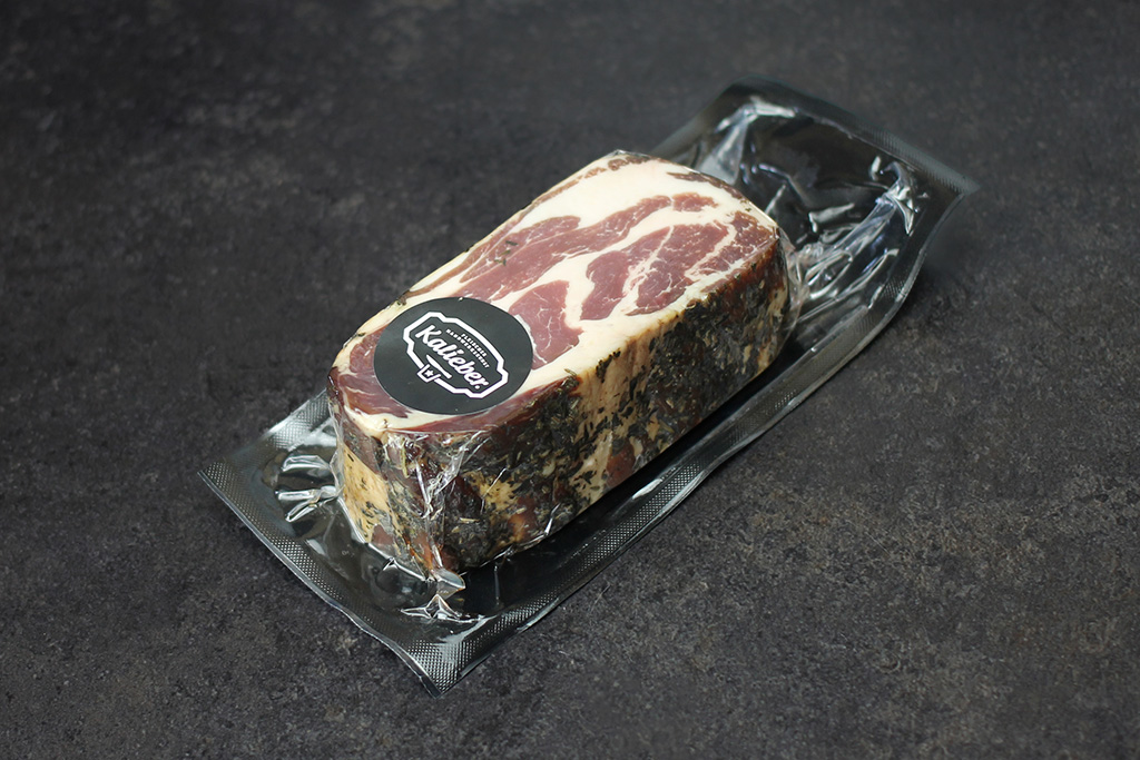 Packung Gekräuterter Kamm vom Bunten Bentheimer Schwein