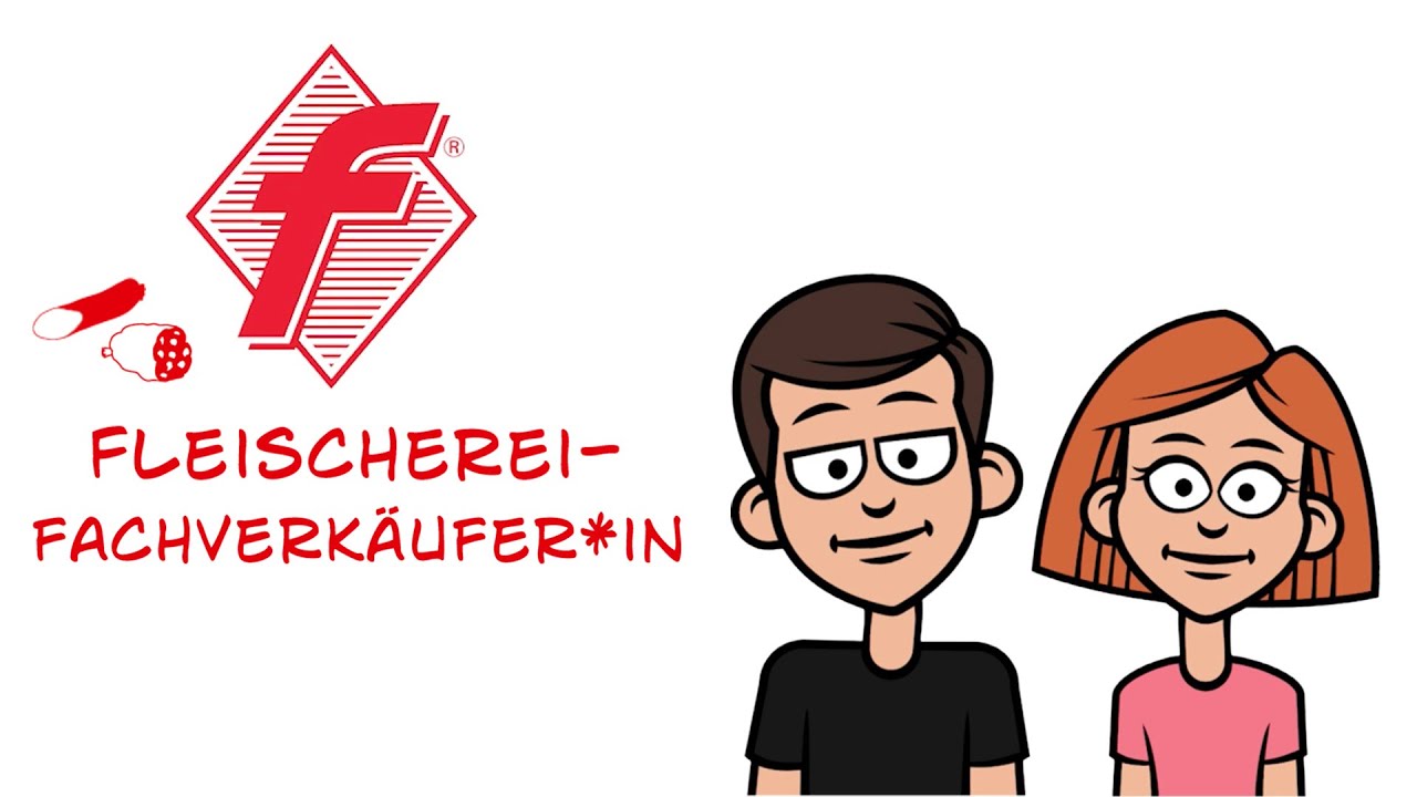 Fleischer-Logo und zwei skizzierte Personen