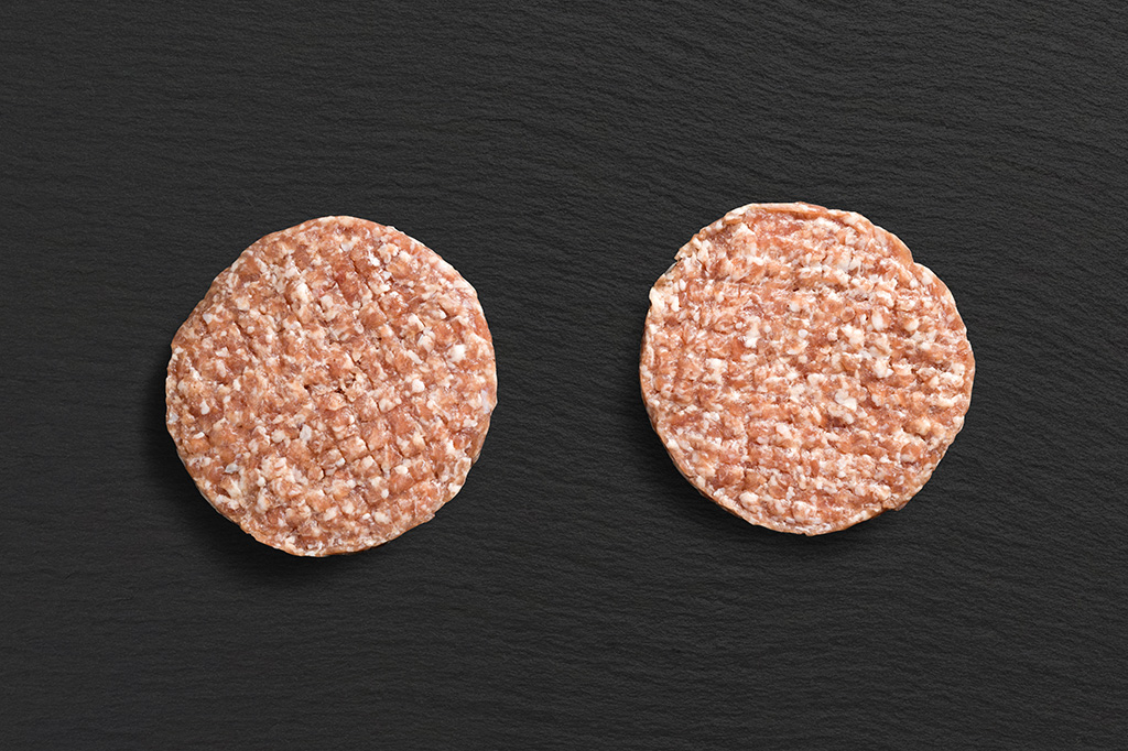 2 Hamburger Patties vom Aktivstall-Schwein 